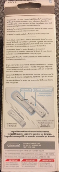 Nintendo Wii MotionPlus [NA] Box Art