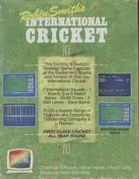 Robin Smith's International Cricket Box Art