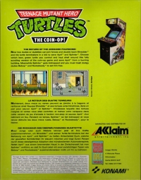 Teenage Mutant Hero Turtles: The Coin-Op! Box Art