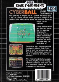 Cyberball Box Art