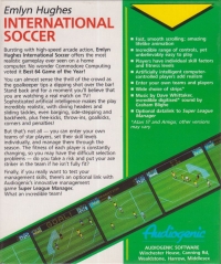 Emlyn Hughes International Soccer (white Amiga label) Box Art