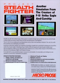 Project Stealth Fighter (disk) Box Art