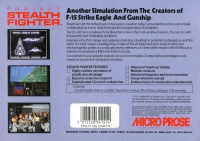 Project Stealth Fighter (cassette) Box Art