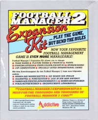 Football Manager II: Expansion Kit Box Art