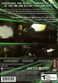 Matrix, The: Path of Neo Box Art