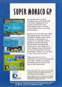 Super Monaco GP - Sega Classic Box Art