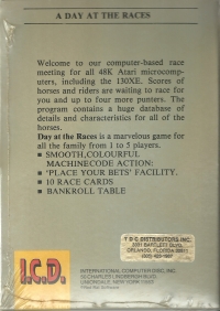Day at the Races, A (disk) Box Art