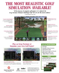 Greg Norman: Ultimate Challenge Golf version 2.0 Box Art