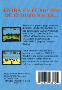 Enduro Racer [ES] Box Art