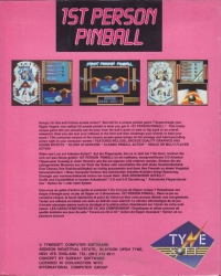 1st Person Pinball Box Art