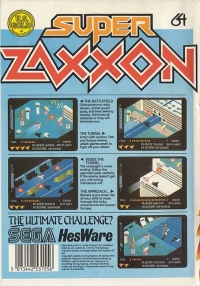 Super Zaxxon (disk) Box Art