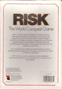 Computer Edition of Risk, The: The World Conquest Game Box Art