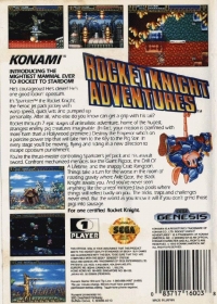 Rocket Knight Adventures (083717160038) Box Art