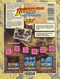 Indiana Jones and the Last Crusade: The Action Game (cassette) Box Art