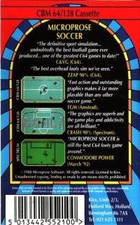 MicroProse Soccer - Kixx Box Art