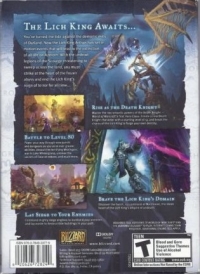 World of Warcraft: Wrath of the Lich King (barcode on back) Box Art