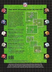 NFL Sports Talk Football '93 starring Joe Montana and all 28 NFL Teams (670-2321) Box Art