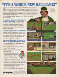 Tony La Russa Baseball II (Disk) Box Art