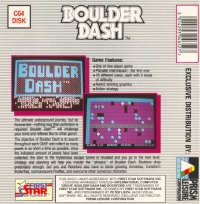 Boulder Dash starring Rockford (disk) Box Art