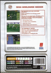 Sega Worldwide Soccer PC - Sports Pack Box Art