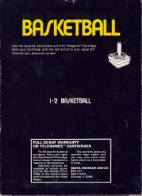 Basketball (Sears text label / 49-75113) Box Art