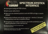 Ram Turbo Spectrum Joystick Interface Box Art