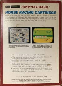 Horse Racing (Super Video Arcade) Box Art