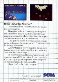 Hang-On & Astro Warrior (No Limits® / Made in China) Box Art