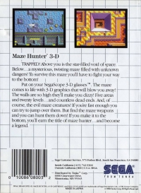 Maze Hunter 3-D Box Art