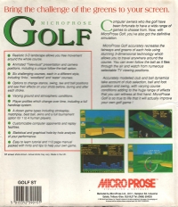 Microprose Golf Box Art