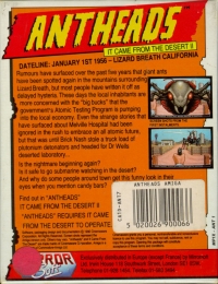 Antheads: It Came From the Desert II Data Disk Box Art