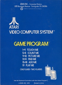 Brain Games (blue box / text label cartridge) Box Art