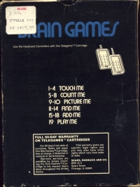Brain Games (Sears text label) Box Art