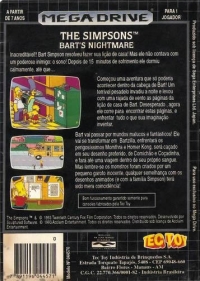Simpsons, The: Bart's Nightmare Box Art