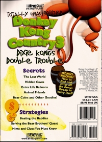 Donkey Kong Country 3: Dixie Kong's Double Trouble - Totally Unauthorized Strategy Guide Box Art