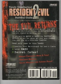 Totally Unauthorized Resident Evil 2 Survival Guide Box Art