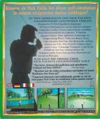 Nick Faldo's Championship Golf Box Art