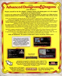 Advanced Dungeons & Dragons: Pool of Radiance Box Art
