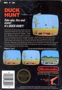 Duck Hunt (5 screw cartridge / NES P DH) Box Art