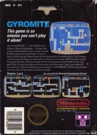 Gyromite (3 screw cartridge) Box Art