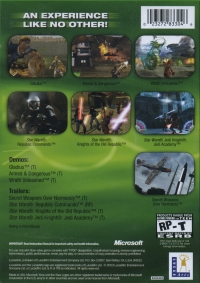 LucasArts Xbox Experience Box Art