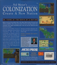 Sid Meier's Colonization (Acid Software) Box Art