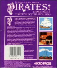 Pirates! (1987 disk) Box Art