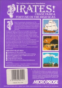 Pirates! (1986 Disk) Box Art