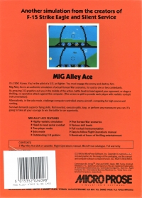 Mig Alley Ace (cassette) Box Art
