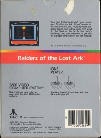 Raiders of the Lost Ark Box Art