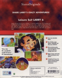 Leisure Suit Larry 6: Shape Up or Slip Out! - Sierra Originals Box Art