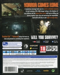 Resident Evil 7: Biohazard (IS70006-01 / reviews cover) Box Art