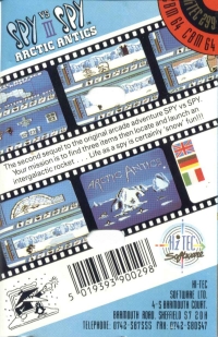 Spy vs Spy III: Arctic Antics (cassette / Hi Tec Software) Box Art