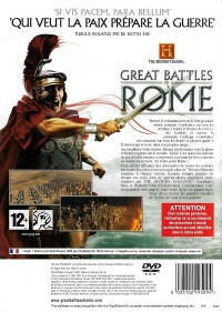 History Channel, The: Great Battles of Rome [FR] Box Art